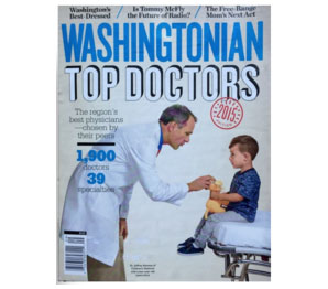 Washingtonian Top Doctors award